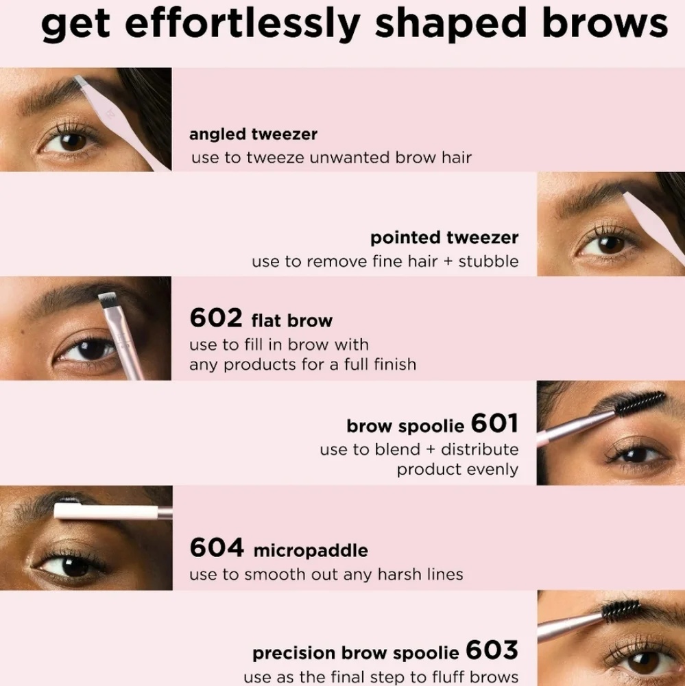 Real Techniques Brow Shaping Brush Set